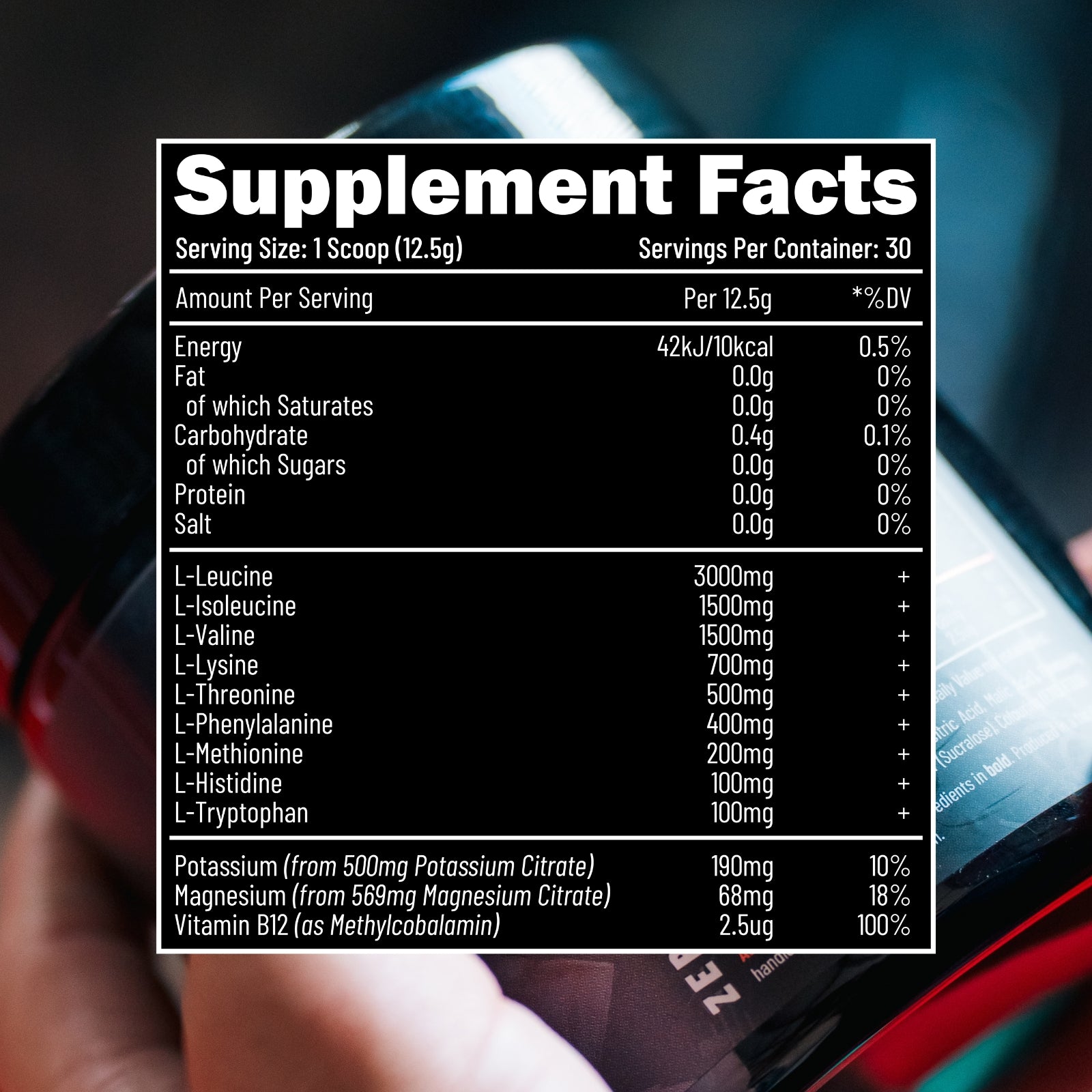 EFECTIV® EAA Essential Amino Acids | 30 Servings | Muscle Recovery