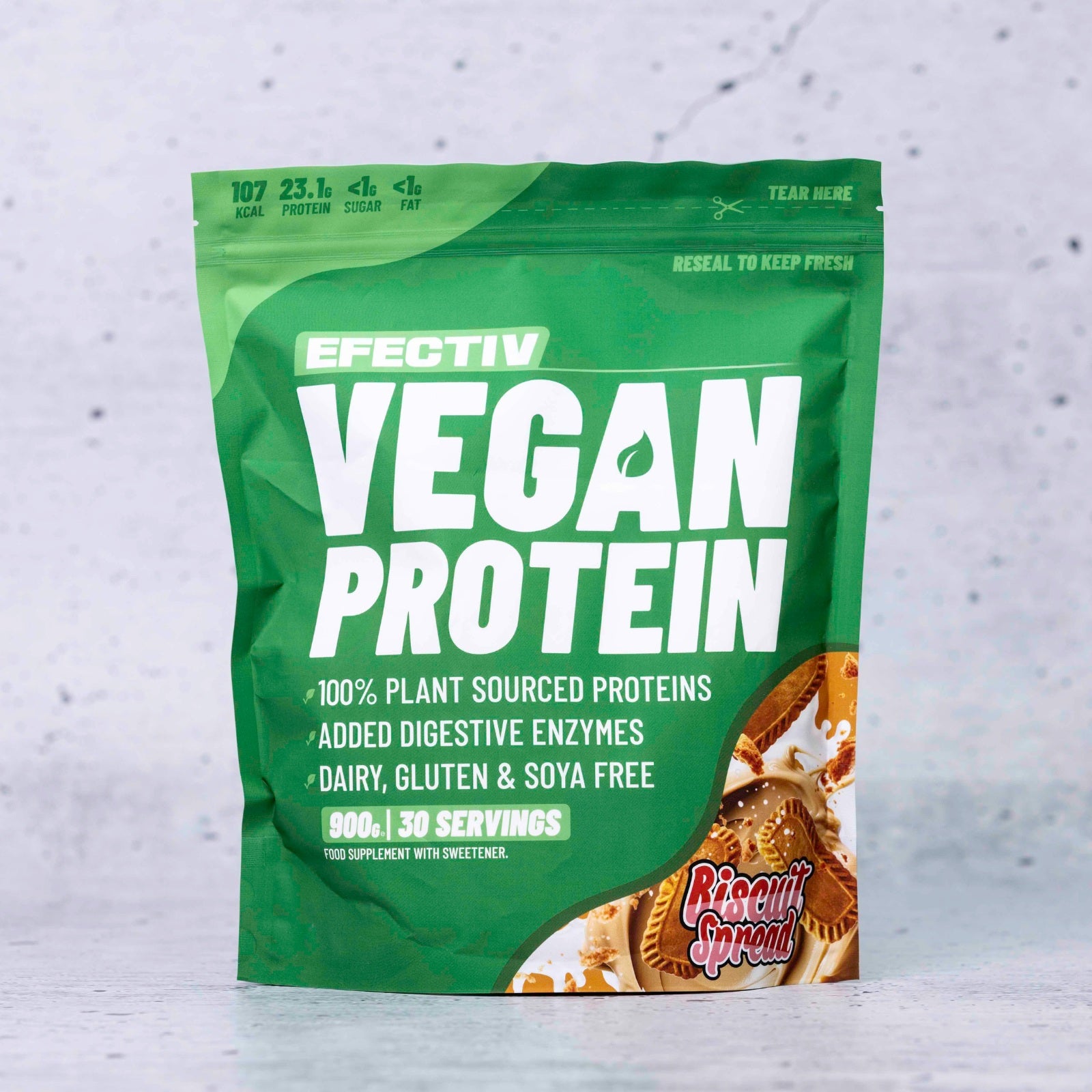 EFECTIV® Vegan Protein Powder | 30 Servings | 100% Plant-Based