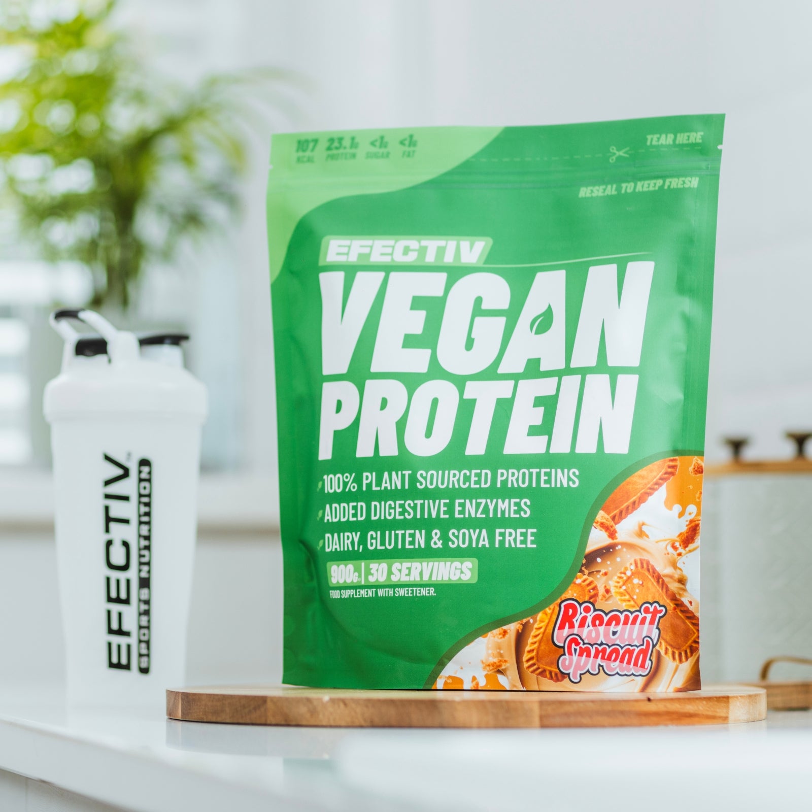 EFECTIV® Vegan Protein Powder 30 Servings | 100% Plant-Based