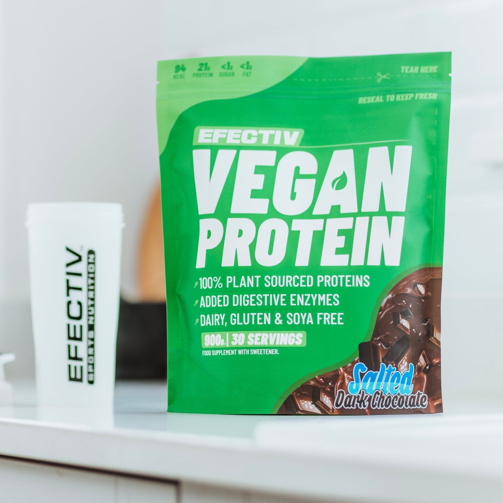 EFECTIV® Vegan Protein Powder | 30 Servings | 100% Plant-Based