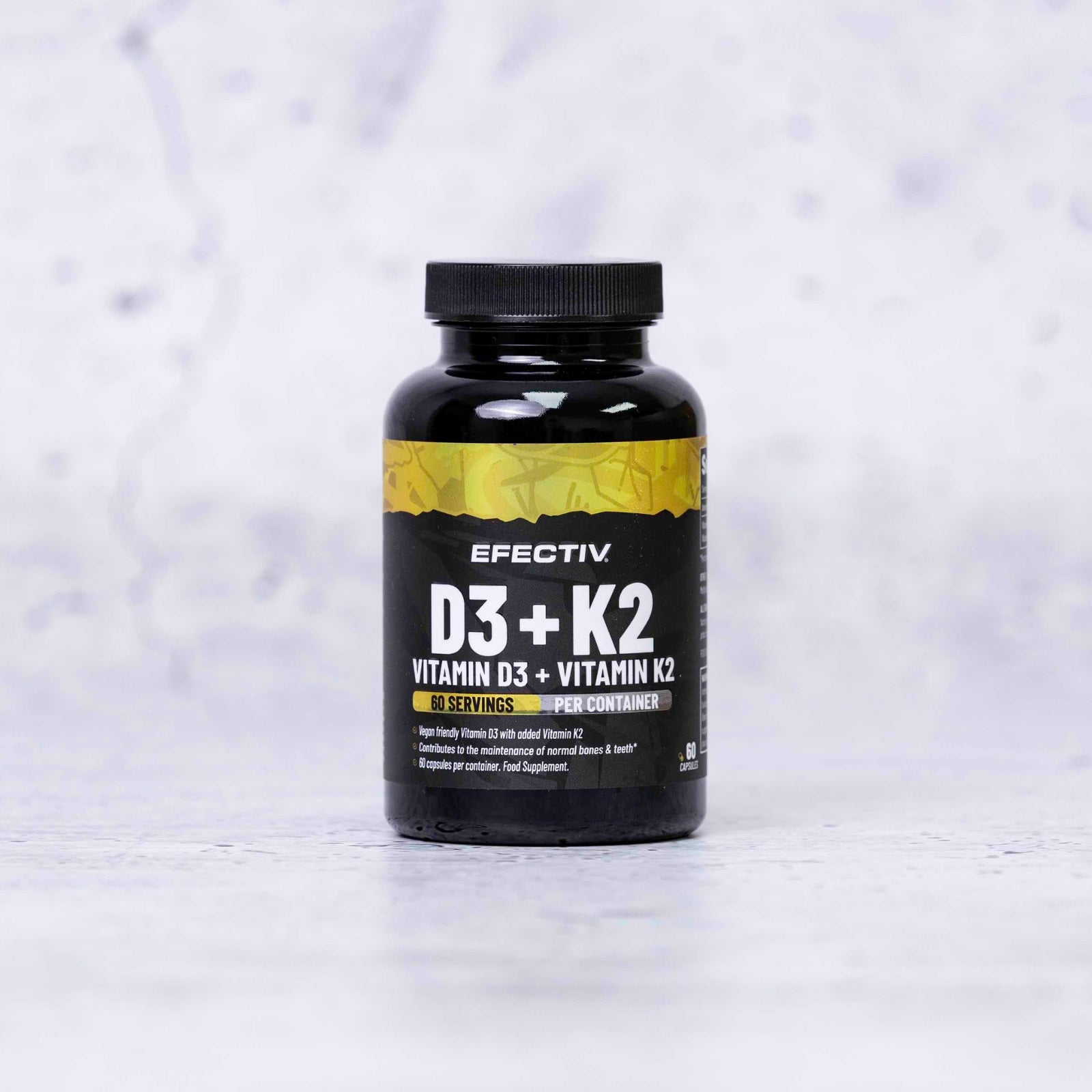 EFECTIV® Vitamin D3 with K2 | 60 Servings | Immune Support