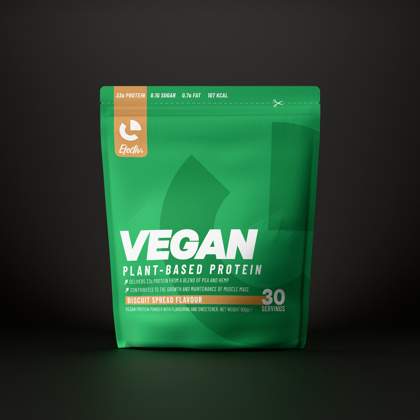 EFECTIV® Vegan Protein Powder - 30 Servings - 100% Plant-Based