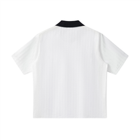 Contrast Collar Striped Retro Football Shirt - 2