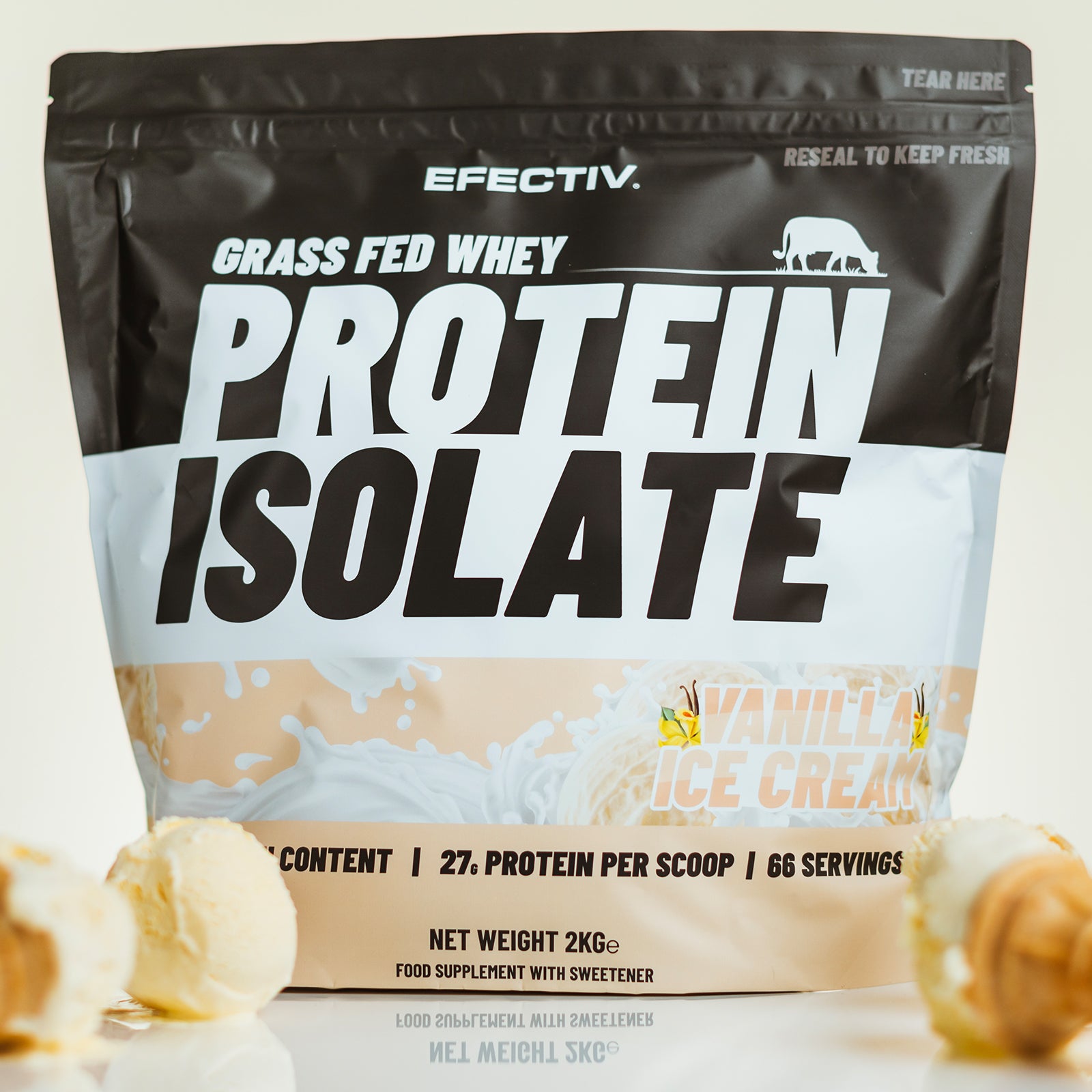 EFECTIV® Grass Fed Whey Protein Isolate | 66 Servings | Muscle Growth