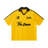 Contrast Collar Striped Retro Football Shirt - 3