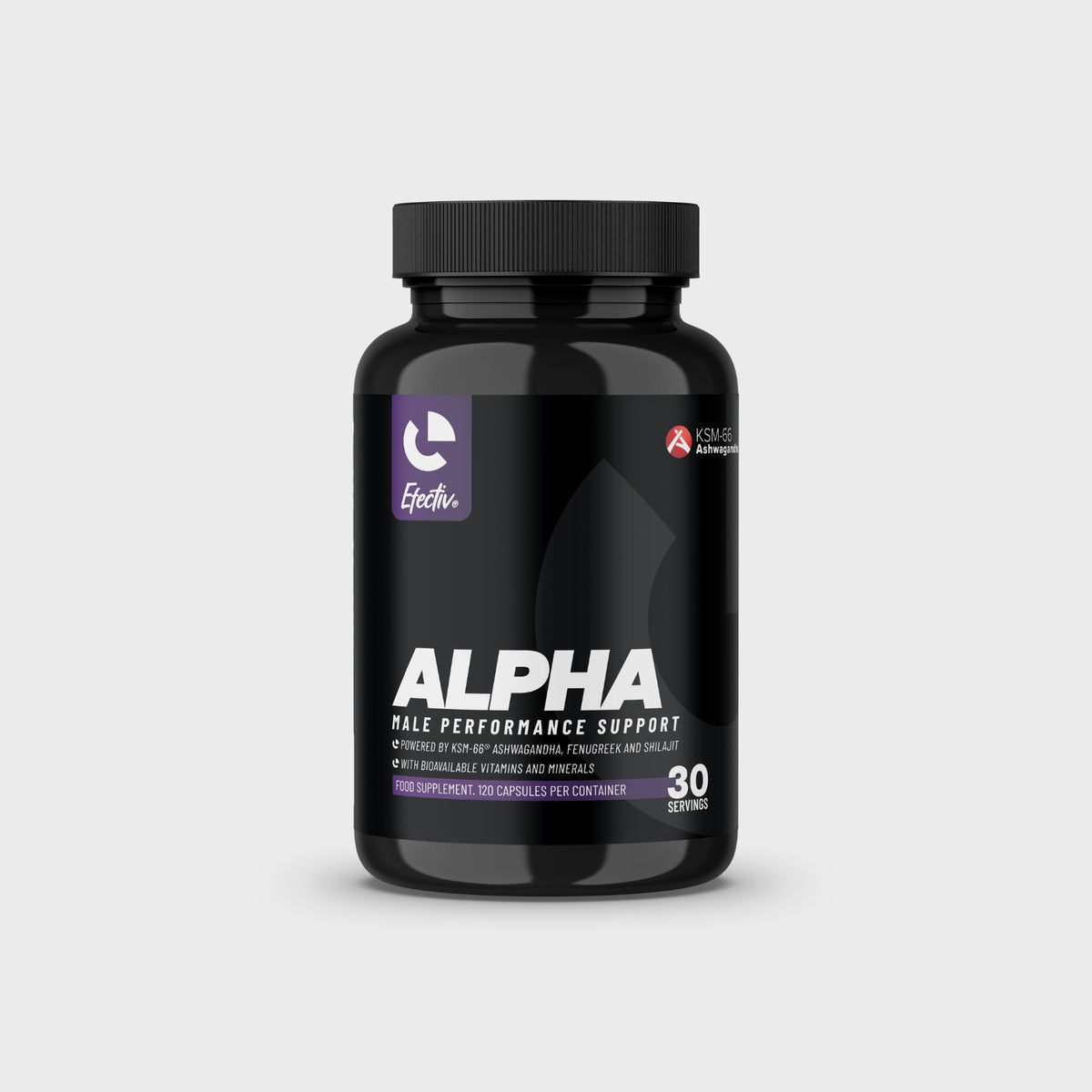 EFECTIV® ALPHA Male Performance Support | 30 Servings