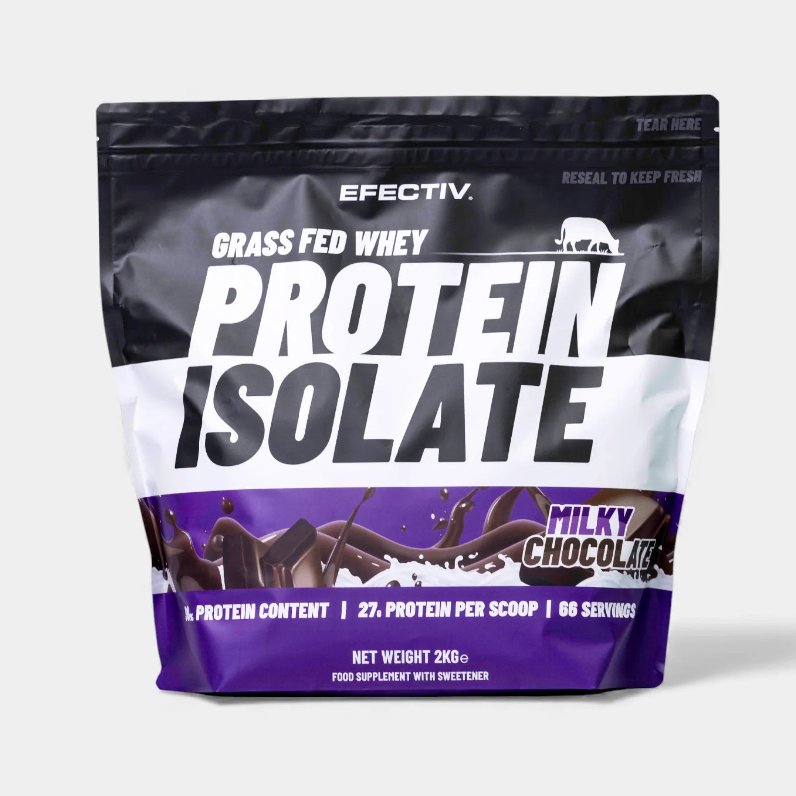 EFECTIV® Grass Fed Whey Protein Isolate – 66 Servings, Muscle Growth