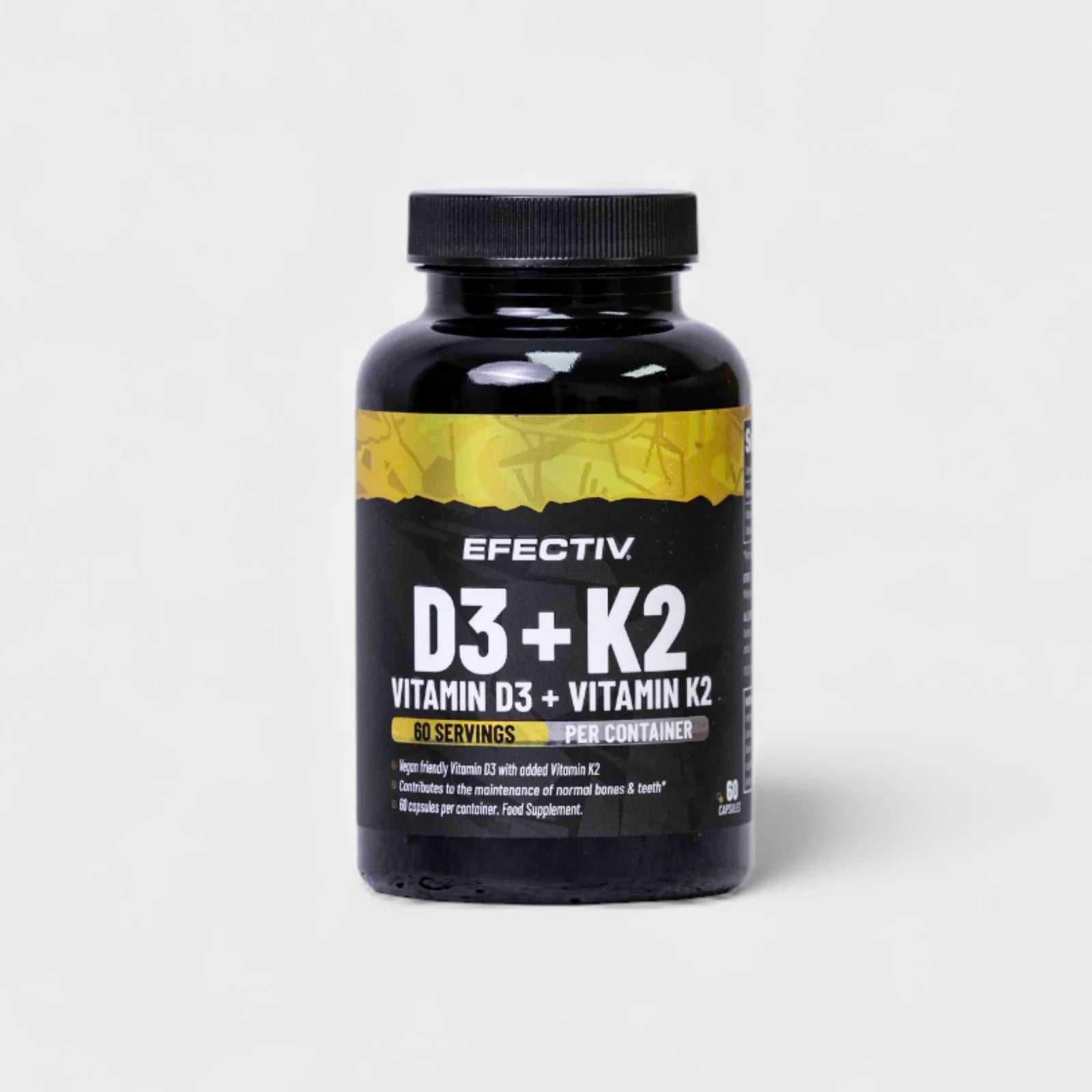 EFECTIV® Vitamin D3 with K2 | 60 Servings | Immune Support