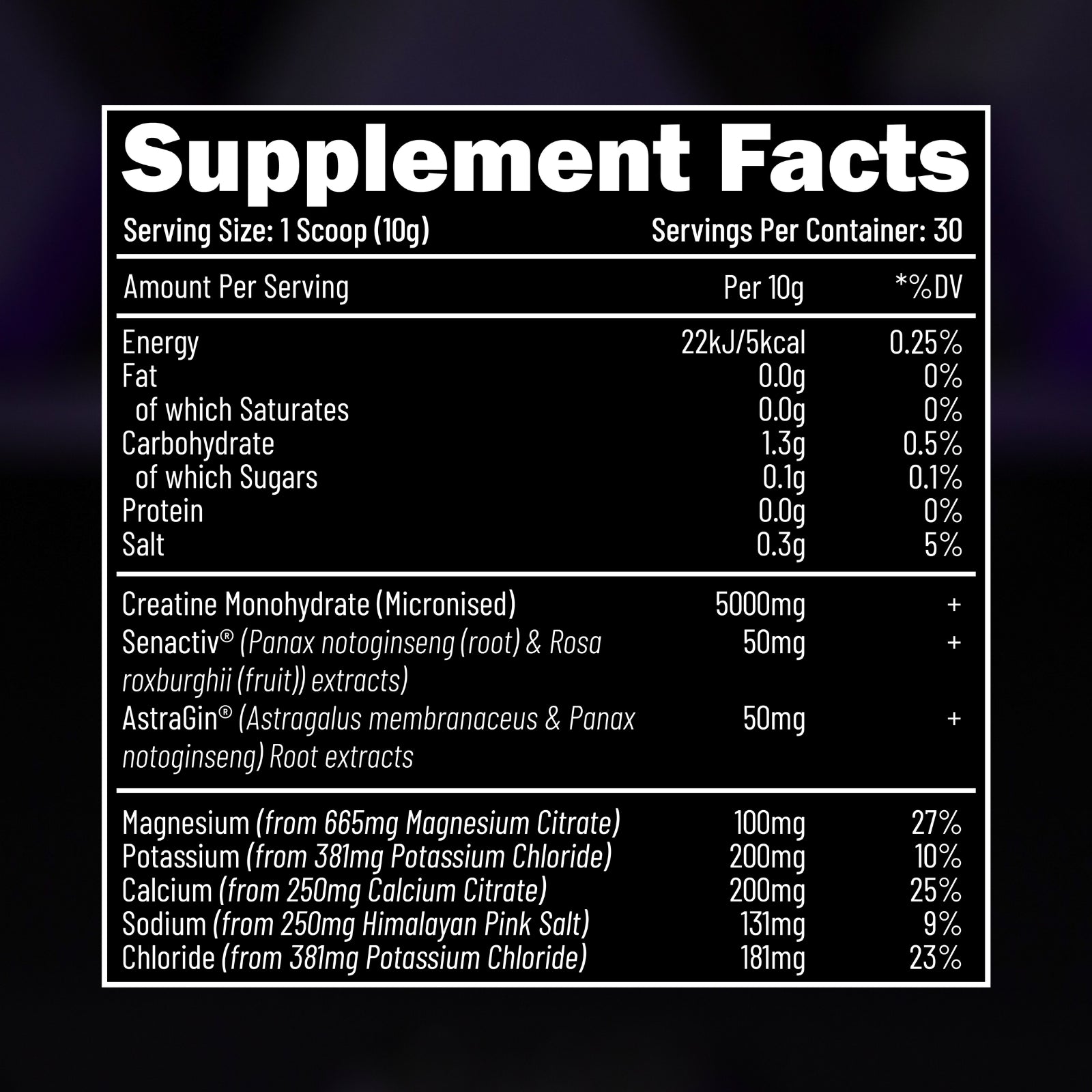 EFECTIV® Hybrid Creatine + Hydration 300g