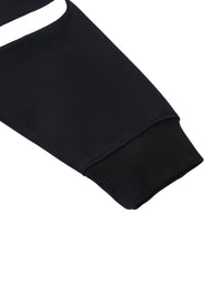 Oversized Crewneck Taped Sweatshirt - 4