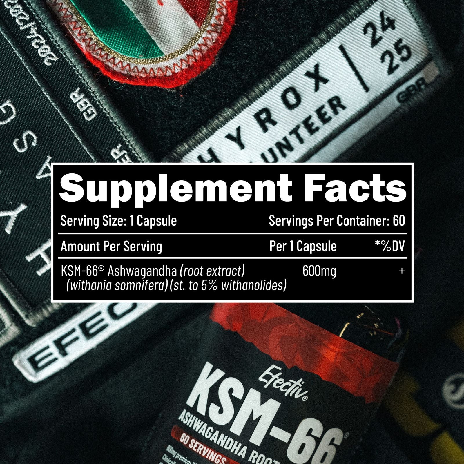 EFECTIV® KSM-66® Ashwagandha 60 Servings