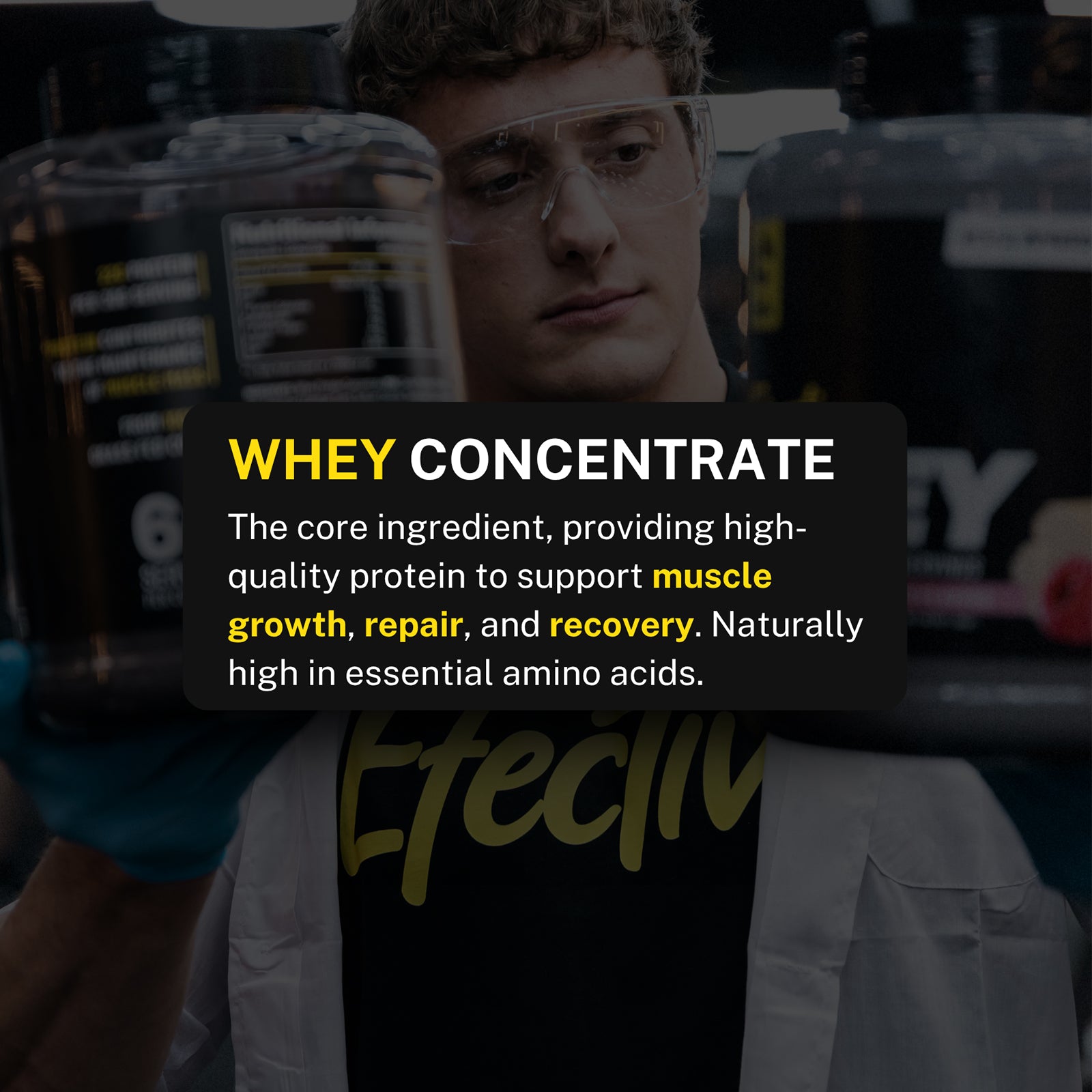 EFECTIV® Whey Protein Powder | 60 Servings | Muscle Growth & Recovery