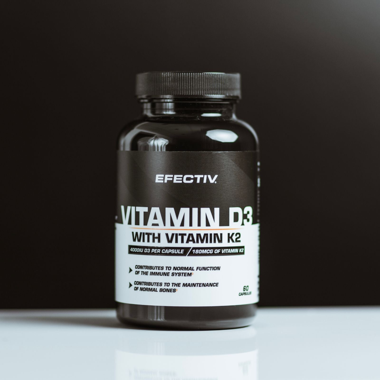 EFECTIV Vitamin D3 with K2 60 Caps